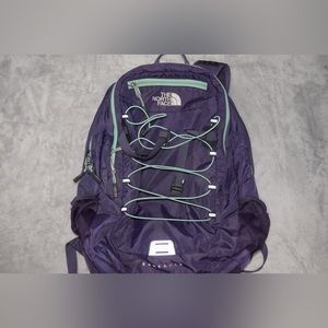 North face purple book bag